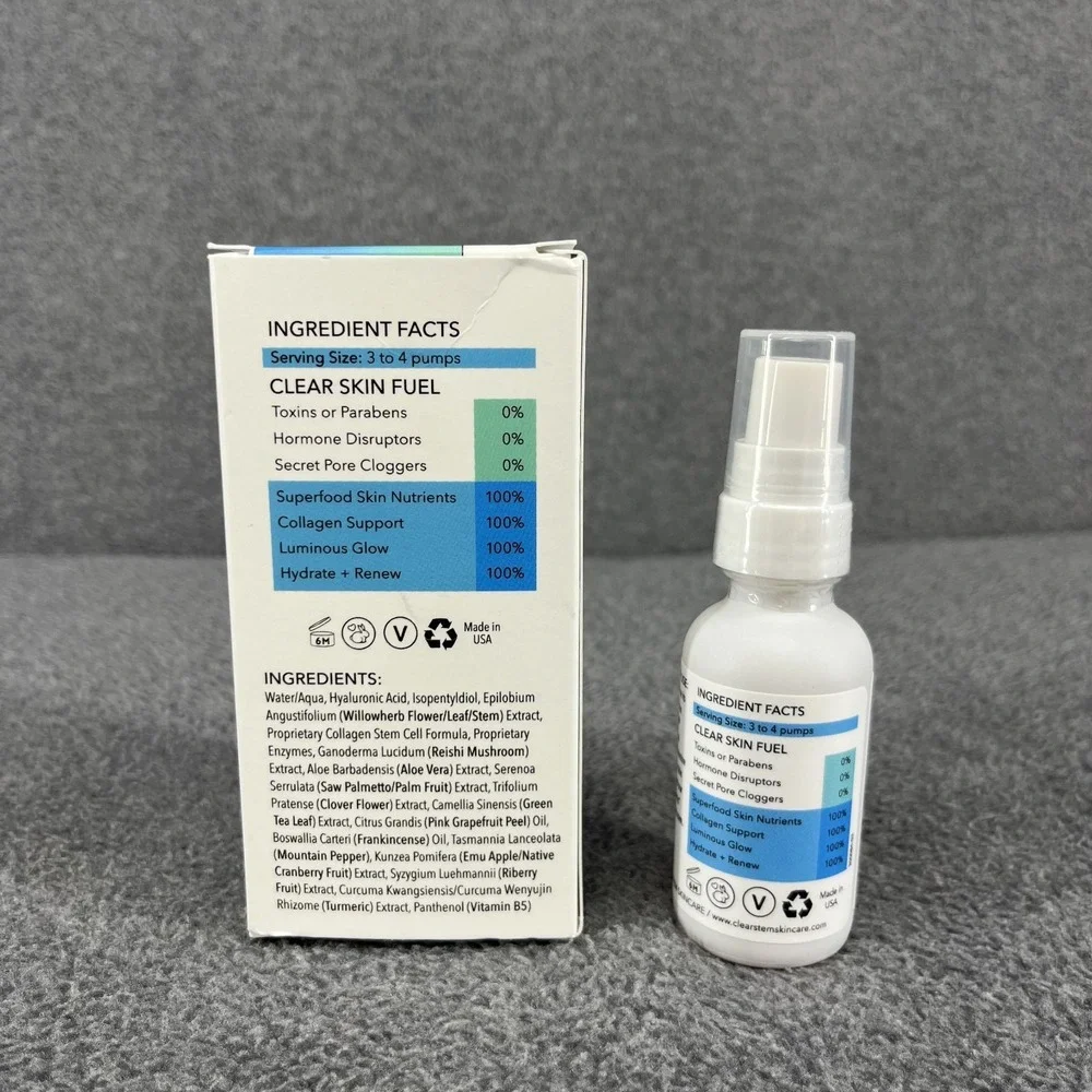 CLEARSTEM Skincare CELLRENEW serum 1 oz New in Box Sealed